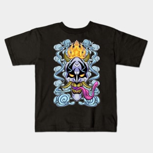 Hannya Demon Mask Kids T-Shirt